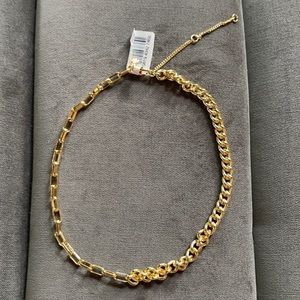 Madewell 12k gold plated chain choker necklace